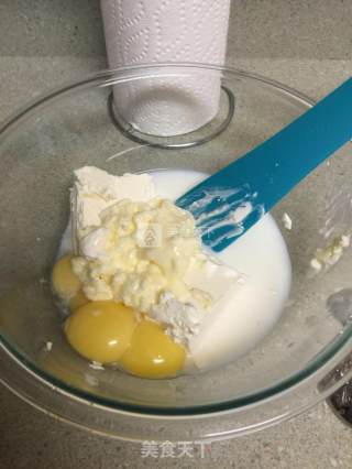 日式绿茶轻乳酪蛋糕的做法步骤：3