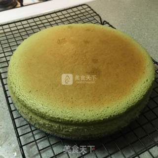 日式绿茶轻乳酪蛋糕的做法步骤：13