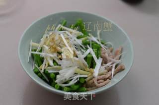 豆角拌肉丝的做法步骤：7