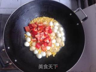 七彩时蔬鹌鹑蛋的做法步骤：6