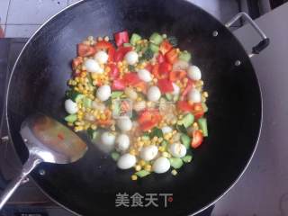 七彩时蔬鹌鹑蛋的做法步骤：8