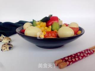 七彩时蔬鹌鹑蛋的做法步骤：9