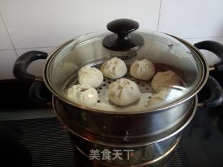 黑笋干肉包子的做法步骤：17