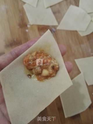 鲜蘑肉馅馄饨的做法步骤：11