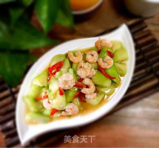 丝瓜炒虾仁的做法步骤：8