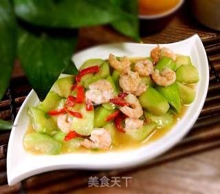 丝瓜炒虾仁的做法步骤：9