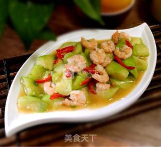 丝瓜炒虾仁的做法步骤：10