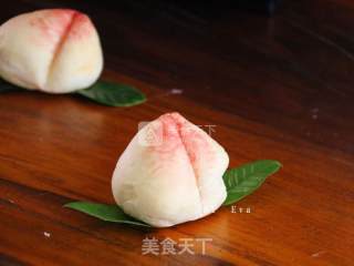 水蜜桃造型面包的做法步骤：12