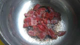 刀豆炒腊肠的做法步骤：3