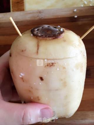 玫瑰糯米藕的做法步骤：4