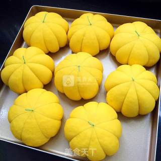 南瓜豆沙面包的做法步骤：14