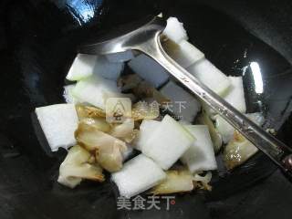 榨菜千张炒冬瓜的做法步骤：4