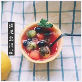 摘果悠生态庄园夏日清凉特饮—西瓜潘趣的做法步骤：7