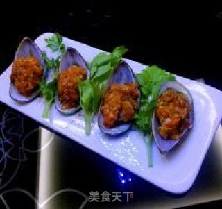车打芝士酱焗青囗贝的做法步骤：4