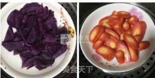 紫薯胡萝卜面的做法步骤：1