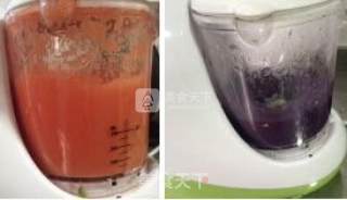 紫薯胡萝卜面的做法步骤：2
