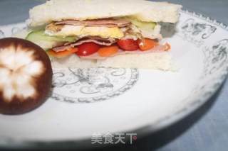 自制三明治的做法步骤：3