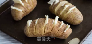 芝士酱风琴土豆的做法步骤：3