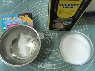 椰汁凉粉糕的做法步骤：2