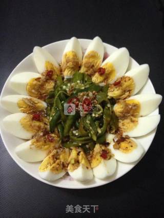 烧辣椒鸡蛋的做法步骤：10