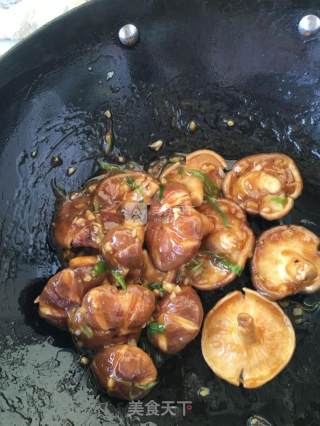 油菜香菇的做法步骤：3