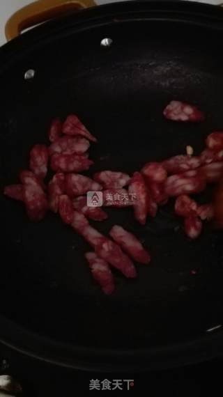 腊肠干煸四季豆的做法步骤：6