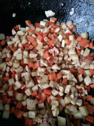 咖喱鸡肉饭的做法步骤：5