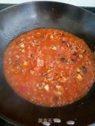 蕃茄肉酱意大利面的做法步骤：7