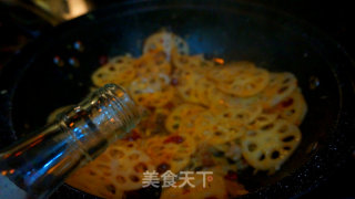 香辣炒藕片儿的做法步骤：13