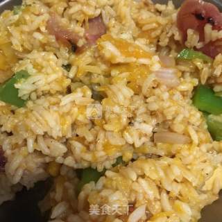 芝士南瓜焗饭的做法步骤：2