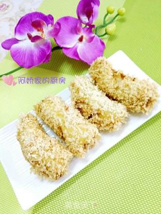 香酥香蕉卷的做法步骤：4