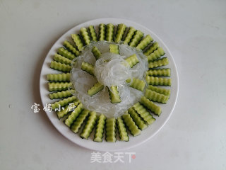 麻酱黄瓜拌粉丝的做法步骤：8