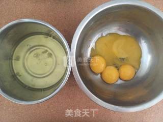 8寸戚风蛋糕/蛋糕胚的做法步骤：1