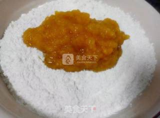 南瓜豆沙包的做法步骤：3