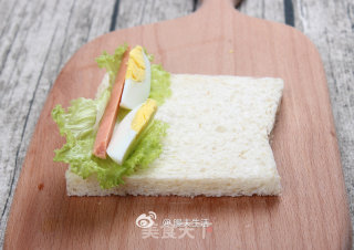 蔬菜吐司卷的做法步骤：5