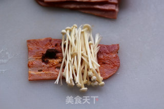 五分钟快手菜，培根金针菇卷的做法步骤：3