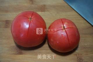 西红柿肉片汤的做法步骤：2