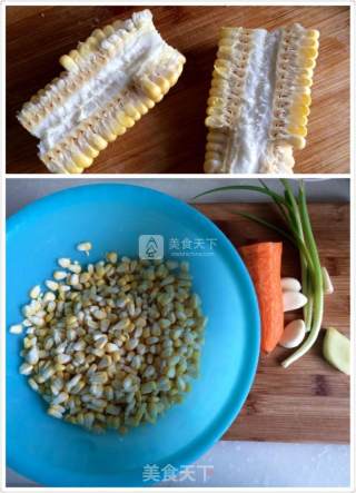鲜香肉末炒粒粒的做法步骤：4