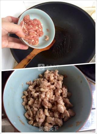 鲜香肉末炒粒粒的做法步骤：7
