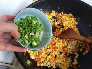 鲜香肉末炒粒粒的做法步骤：14