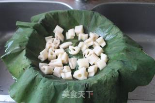 荷叶蒸排骨!的做法步骤：9