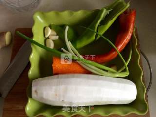 尖椒白萝卜炒肉丝的做法步骤：4