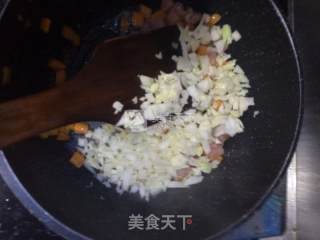 香肠蛋炒饭的做法步骤：7