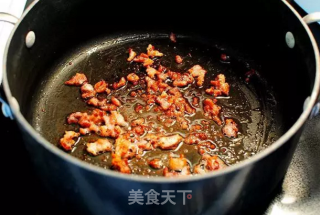 培根芝士花菜浓汤的做法步骤：4