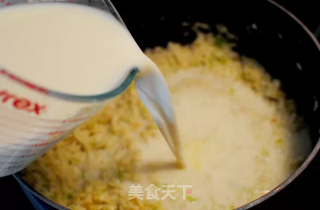 培根芝士花菜浓汤的做法步骤：7
