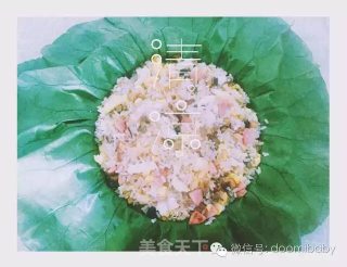 荷叶包饭的做法步骤：3