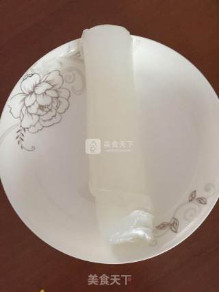 黄瓜拌绿豆凉皮的做法步骤：1