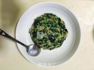 野菜蛋炒糯米红枣饭的做法步骤：4