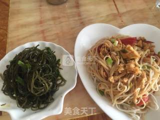 西红柿炒鸡蛋凉拌面的做法步骤：7