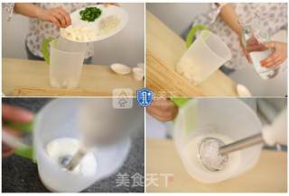 银鱼山药羹的做法步骤：4